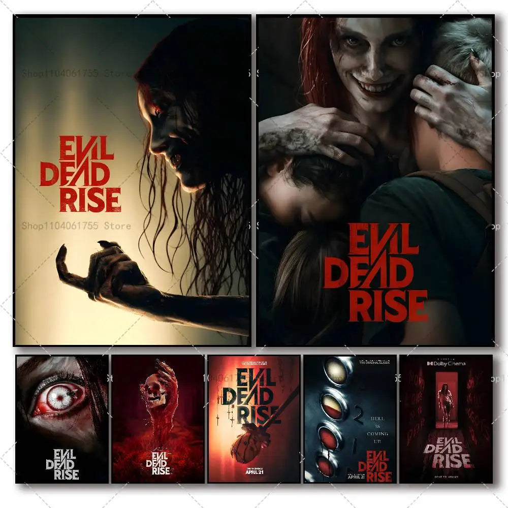 Evil Dead Rise Movie Poster – Self-Adhesive Wall Art Print Movie Wall Poster Axl
