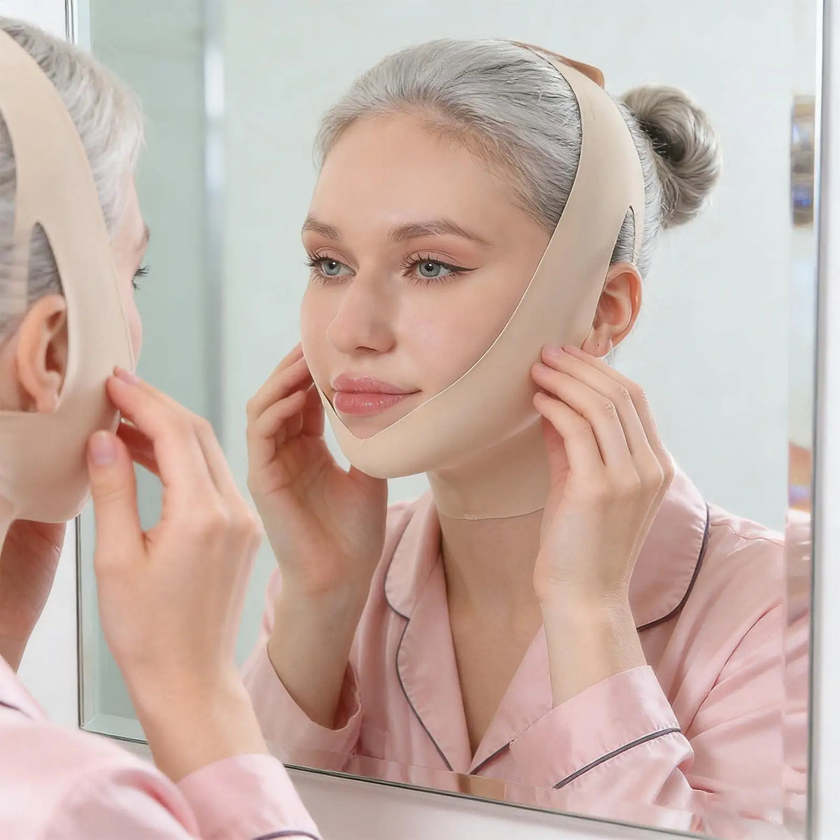 Collagen Chin Strap Face Slimming Mask – Jawline Sculpting Face Slimming Mask Axl