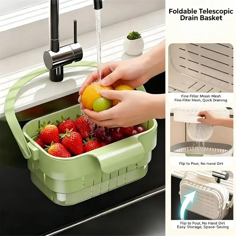 Hanging Kitchen Sink Colander with Removable Filter Kitchen Sink Colander Axl