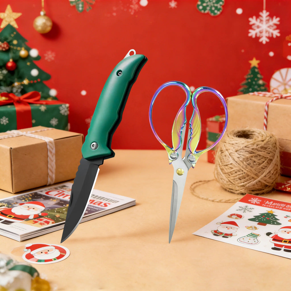 Folding Utility Knife – Vintage Sewing Scissors & Camping Tool Folding Utility Knife Axl