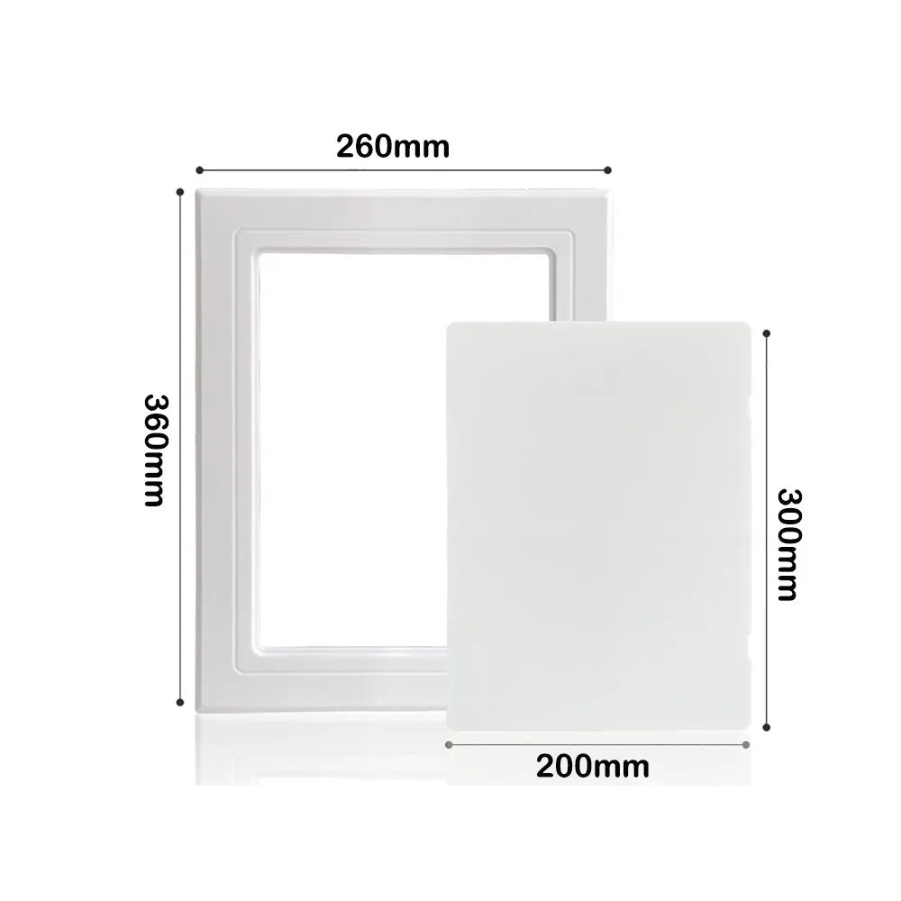 Self-Adhesive ABS Access Panel Hatch Cover – Wall & Ceiling Access Panel Hatch Axl 200mmX300mm