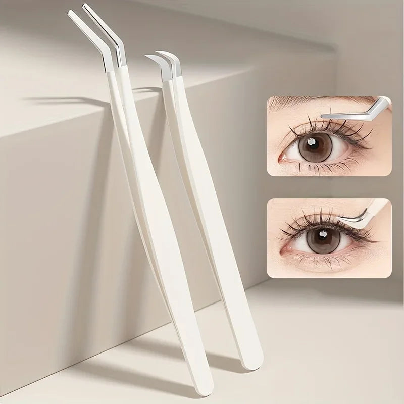 Curved Eyelash Applicator Tweezers – DIY Lash Tool Eyelash Applicator Tool Axl