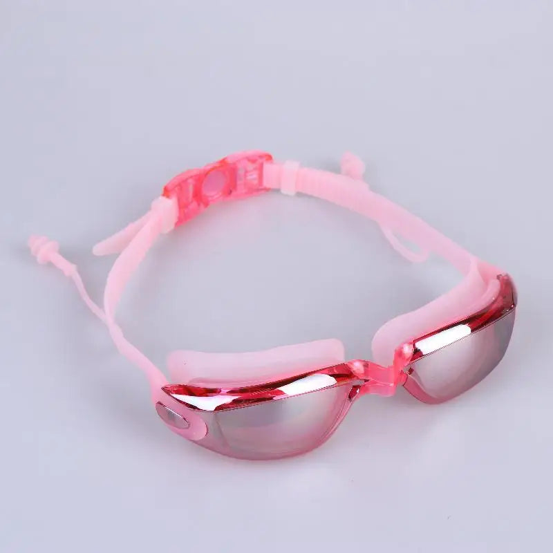 HD Anti-Fog Swimming Goggles – Silver-Plated Small Frame Swimming Goggles Axl Pink