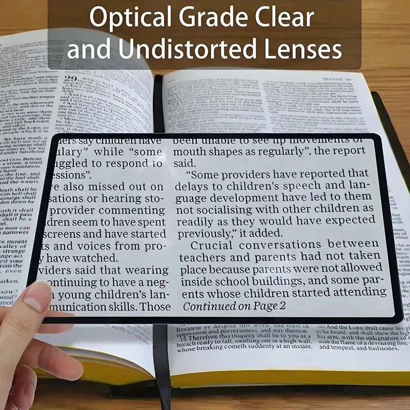 Full Page Sheet Magnifier – Large Reading Magnifying Lens Reading Magnifier Axl