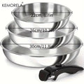 KEMORELA 316 Stainless Steel Pan Set | Stackable, Induction Safe Stainless Steel Pan Set Axl 3PCS