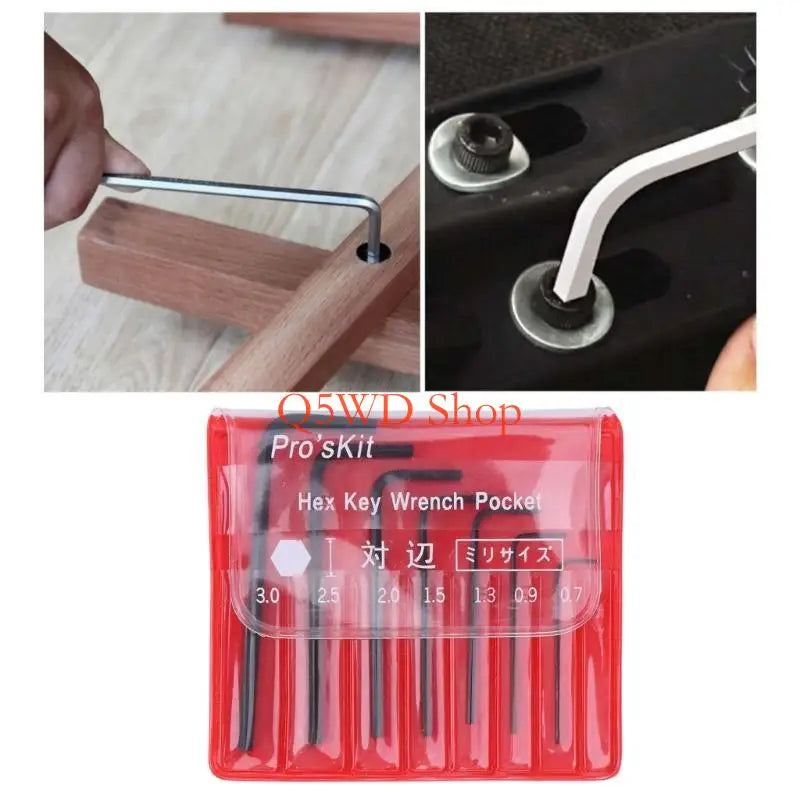7-Piece Mini Hex Allen Key Set – 0.7mm to 3mm Micro Wrench Kit Hex Allen Key Set Axl