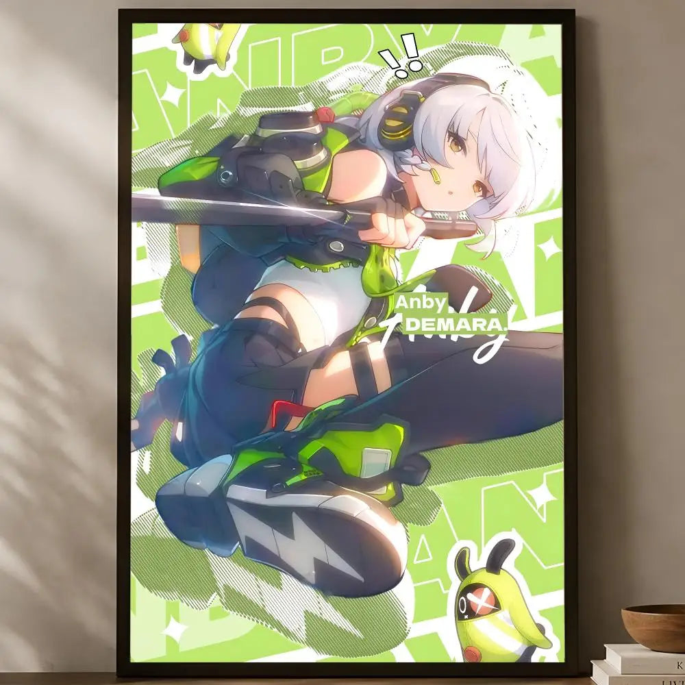 Zenless Zone Zero Self-Stick HD Wall Poster – Waterproof Wall Art Poster Axl