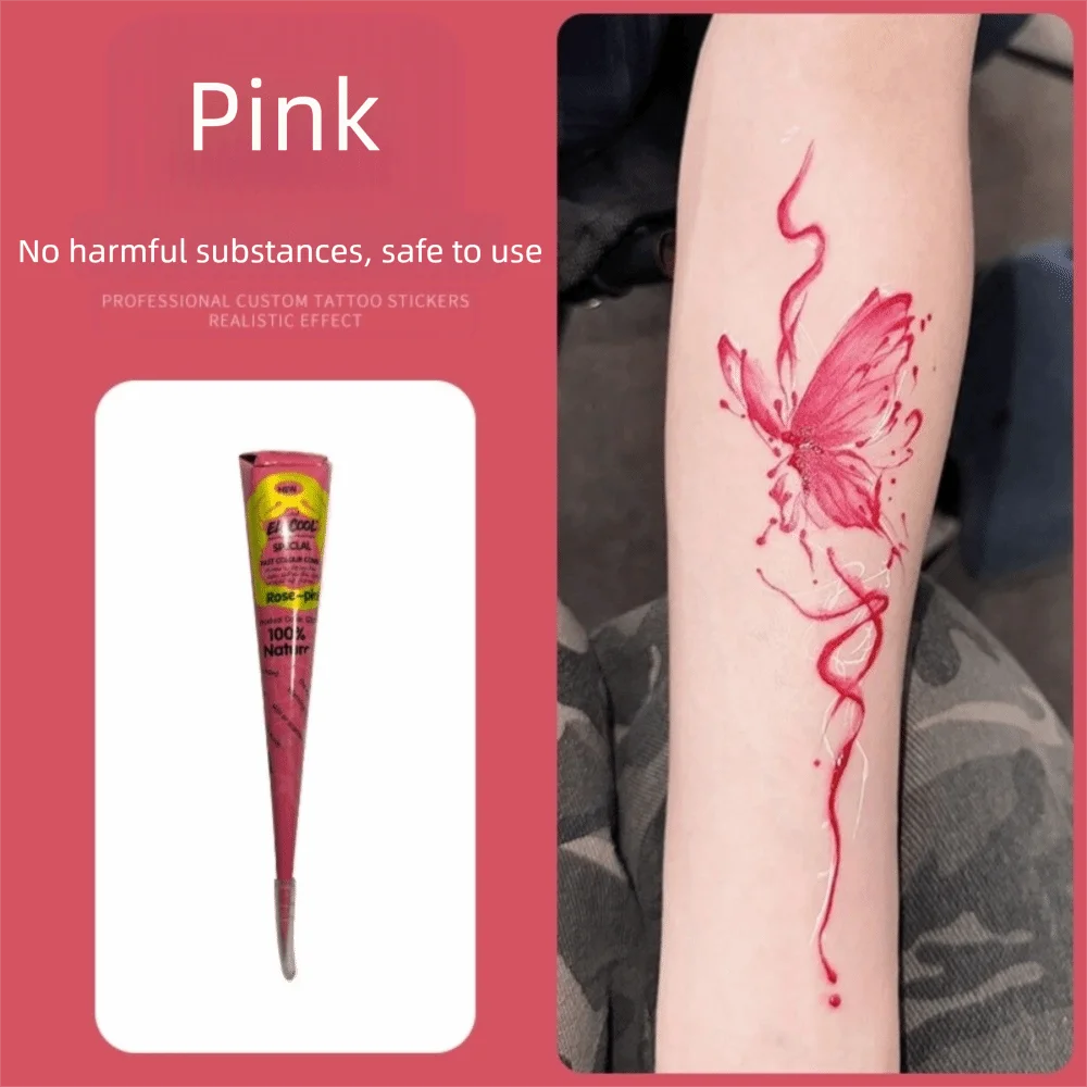 Natural Henna Paste Cone – Semi-Permanent Mehndi Body Art Henna Body Art Axl