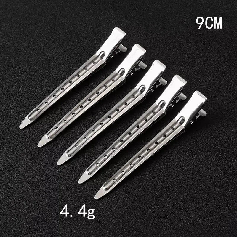 10-Pack Stainless Steel Duckbill Hair Clips – Salon & Makeup Hair Styling Clips Axl 10Pcs