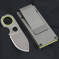 Mini Pocket Knife – 5CR15MOV Steel Keychain Carry Knife EDC Pocket Knife Axl WHITE China Mainland
