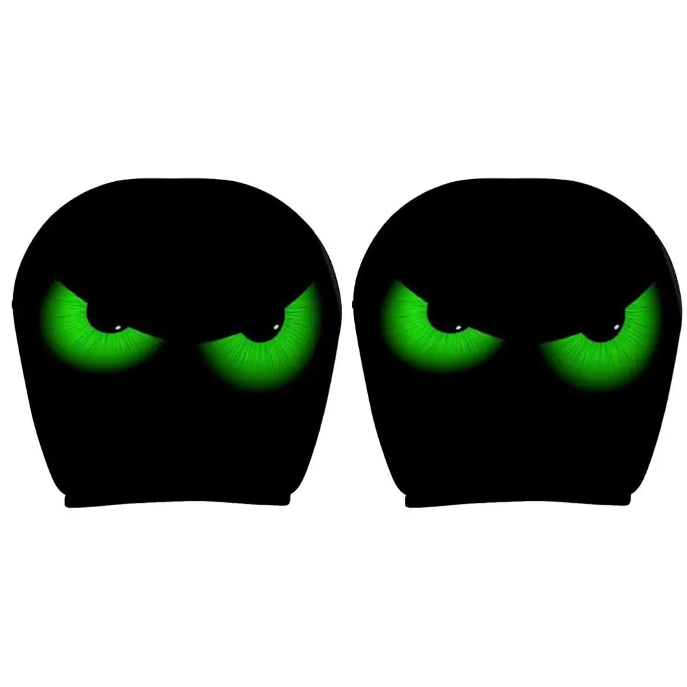Cartoon Eyes Car Headrest Covers – 2-Pack Halloween Decor Car Headrest Cover Axl 05