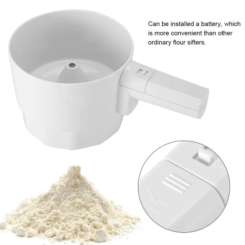 Electric Flour Sifter 5 Cup Battery Powered Baking Sieve Electric Flour Sifter Axl