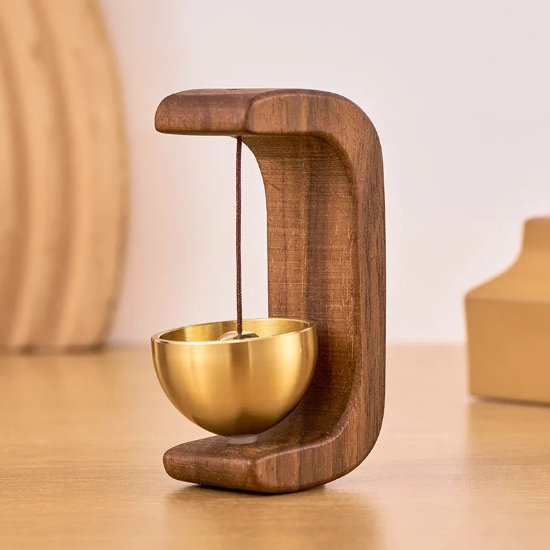 Magnetic Wood & Copper Door Bell Wind Chime – Beech/Walnut Door Bell Wind Chime Axl