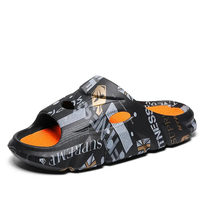 YBQJOO Men's EVA Thick Platform Slides – Beach & Home Slippers Platform Slides Axl