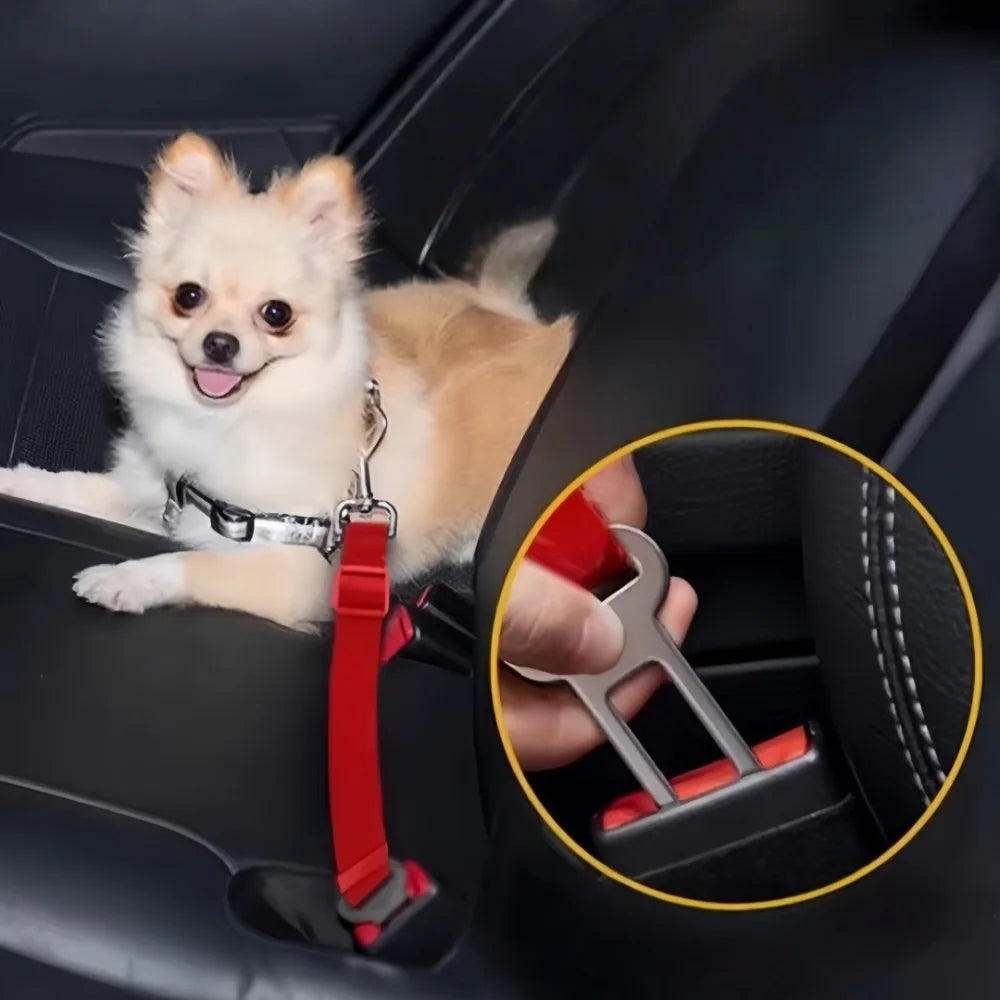 Metal Pet Car Seat Belt Clip – Heavy Duty Rust-Proof Buckle Pet Safety Clip Axl