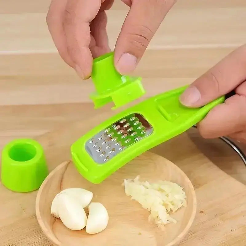 Stainless Steel Garlic Press & Mincer | Manual Kitchen Tool Garlic Press Axl