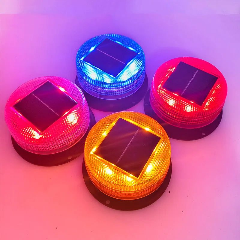 Solar LED Flashing Warning Light – Magnetic Car & Marine Signal Solar Warning Light Axl