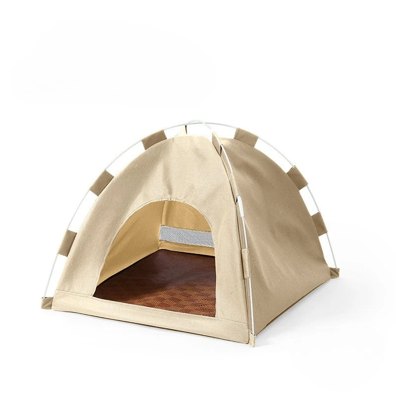 Foldable Pet Tent House – Breathable Cat & Dog Nest All Seasons Foldable Pet Tent Axl WHITE 48-48-42