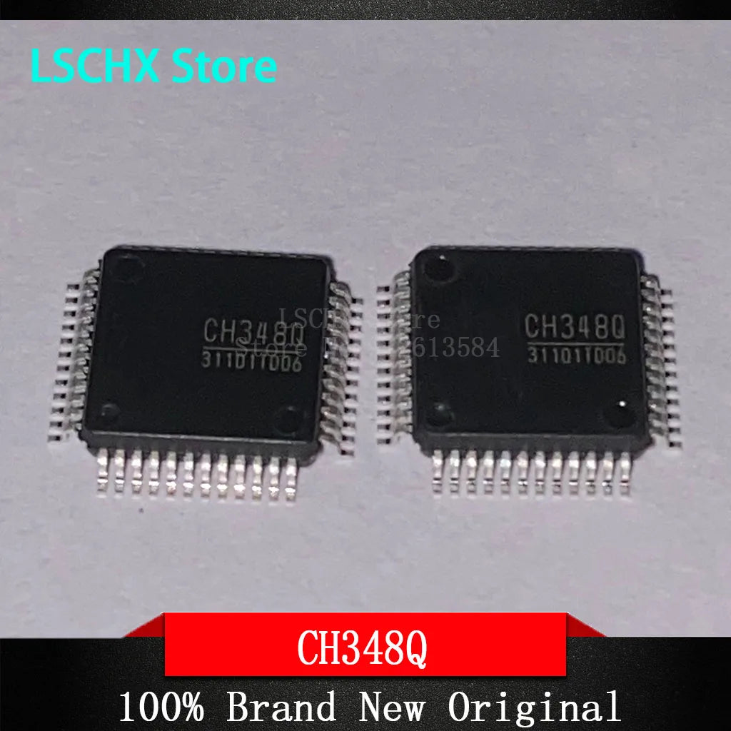 CH348Q LQFP-48 USB to 8 Serial Port Chip – 1 to 5 pcs USB Serial Port IC Axl 1pcs