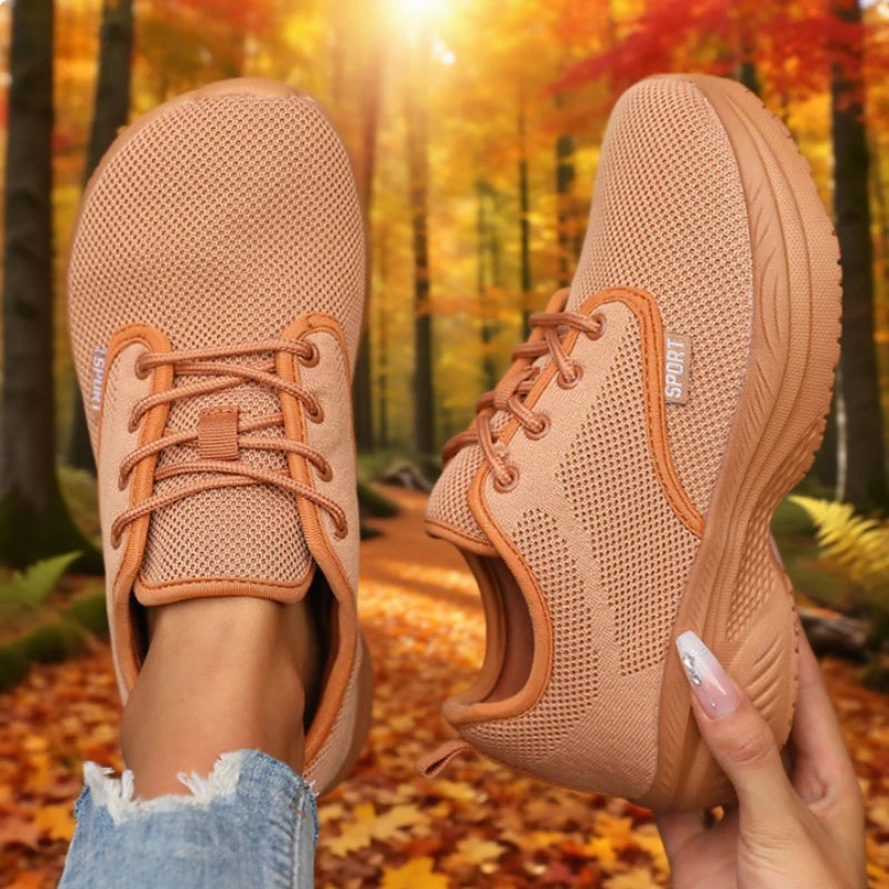 Women's Wide Toe Platform Sneakers | Breathable Memory Foam Platform Sneakers Axl