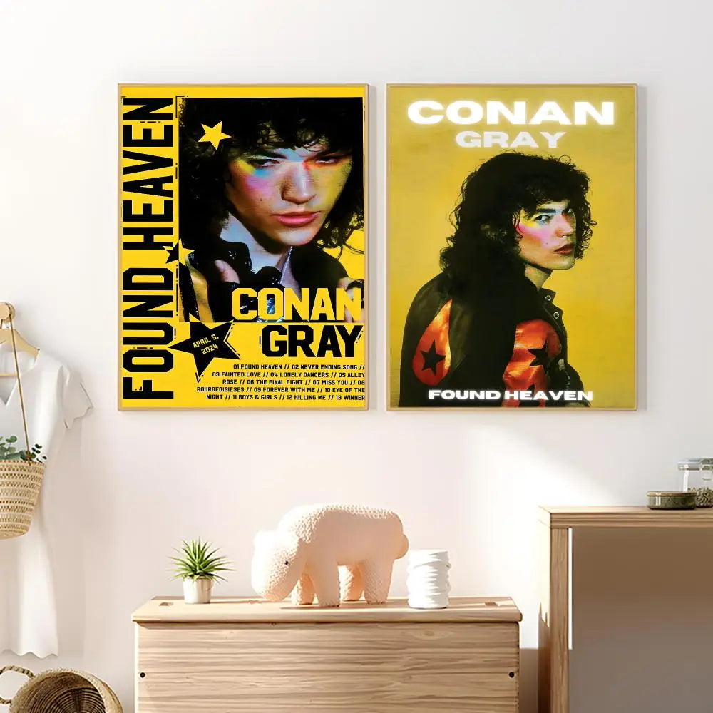 Conan Gray Poster – HD Waterproof PVC Wall Stickers | Fan Decor Wall Poster Sticker Axl