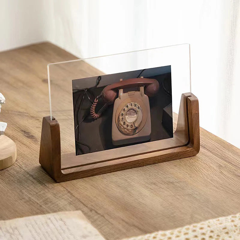 6-Inch Wooden Picture Frame – Kpop Idol & Photo Display Stand Desktop Picture Frame Axl