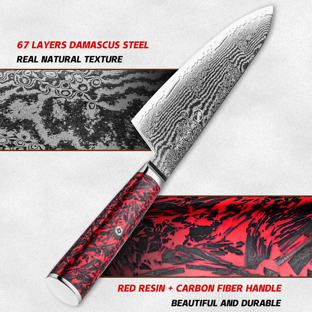 Grandsharp Damascus Steel Kitchen Knife Set – Chef, Nakiri & More Damascus Kitchen Knife Set Axl