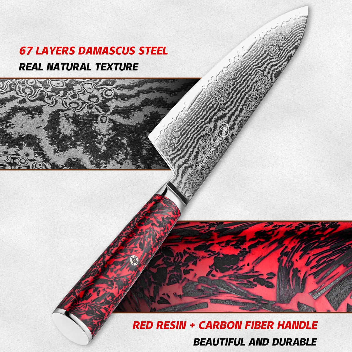 Grandsharp Damascus Steel Kitchen Knife Set – Chef, Nakiri & More Damascus Kitchen Knife Set Axl