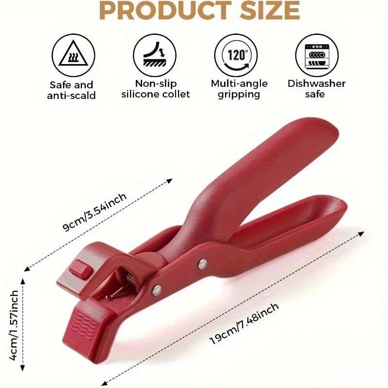 Silicone Non-Slip Pot Pan Gripper Clip – Heat Resistant Bowl Holder Pot Gripper Clip Axl