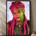 Lil Nas X Self-Stick HD Wall Art Poster – Waterproof Decor Wall Art Poster Axl White01 50X70cmNoframe