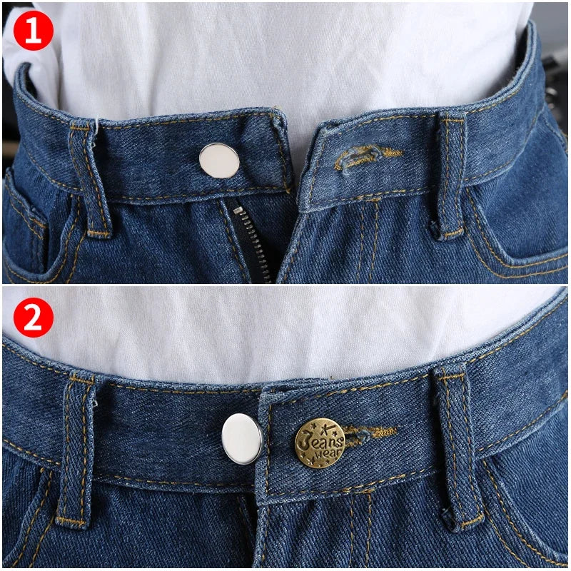 Metal Jeans Button Extenders – No-Sew Waist Buckle Kit 5/10 Pcs Button Extender Kit Axl