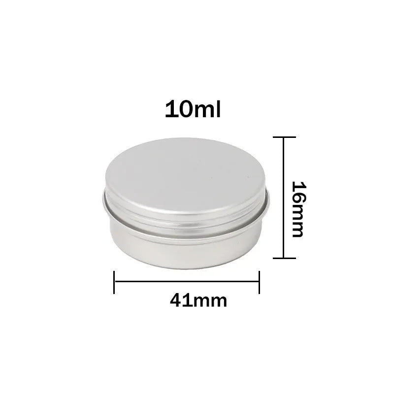 Empty Aluminum Tins 5ml–100ml | Screw Top Round Storage Cans Aluminum Storage Tins Axl 10ml