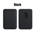 MagSafe Leather Wallet Card Holder for iPhone 12–15 Pro Max MagSafe Card Wallet Axl leather black-J22863