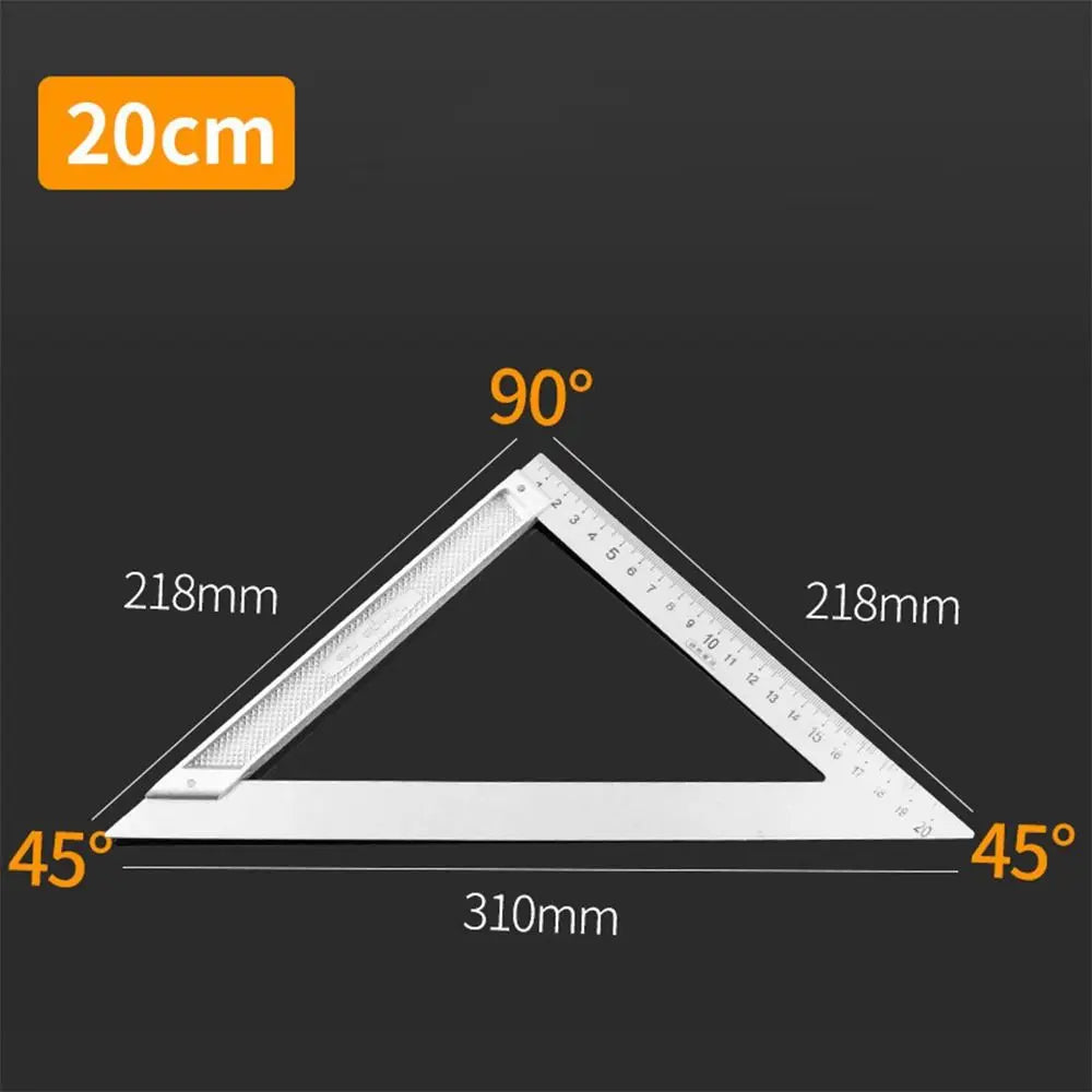 Stainless Steel 90° Angle Square Ruler – Woodworking Gauge 30/50CM Woodworking Square Ruler Axl 02-20CM