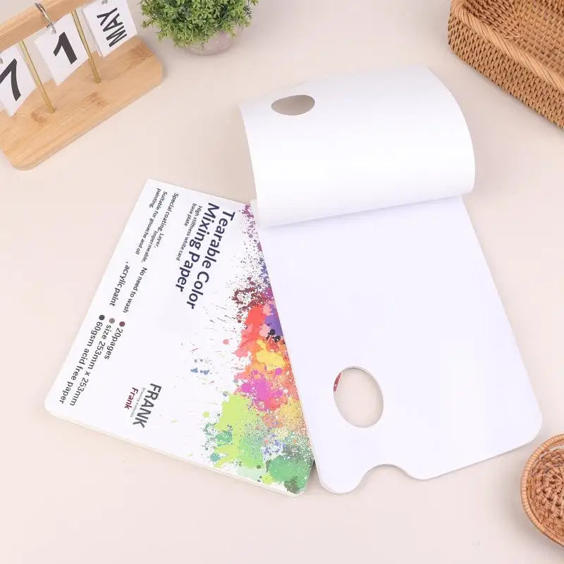 Disposable Tear-Off Palette Paper – Acrylic, Oil & Watercolor Palette Paper Pad Axl