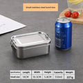 Stainless Steel Bento Box with Lockable Clips | Metal Lunch Box Metal Lunch Box Axl Small A