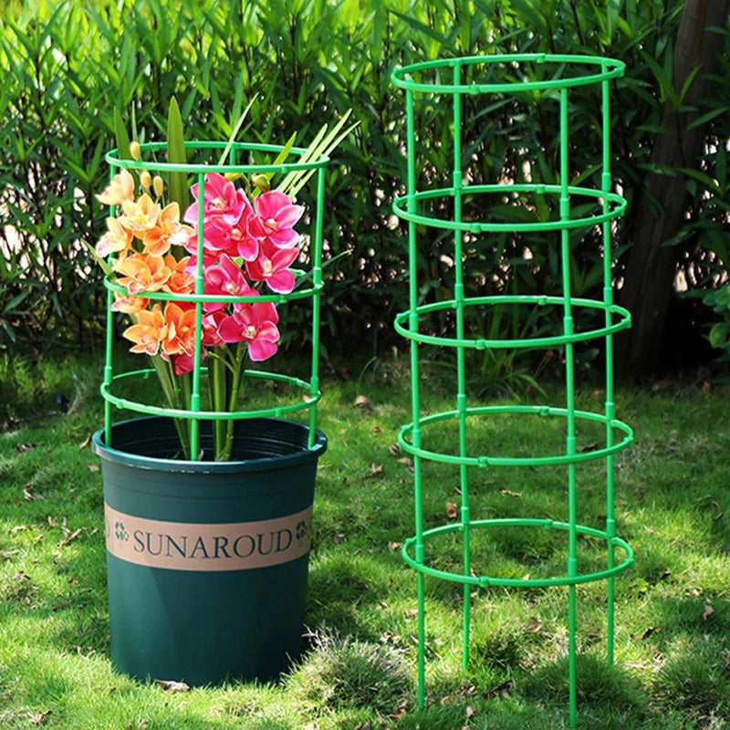 Tomato Plant Support Cage – Adjustable Garden Trellis Stakes Plant Support Cage Axl