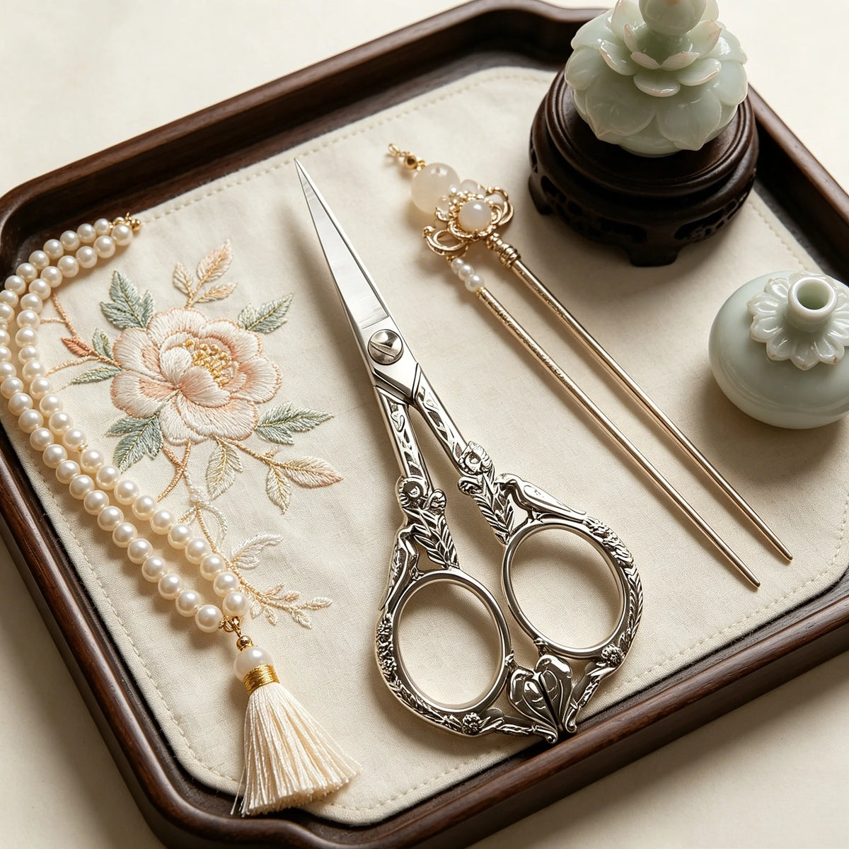 Vintage Tailor Scissors – Embroidery & Cloth Cutting Shears Embroidery Scissors Axl Scissors-Silvery