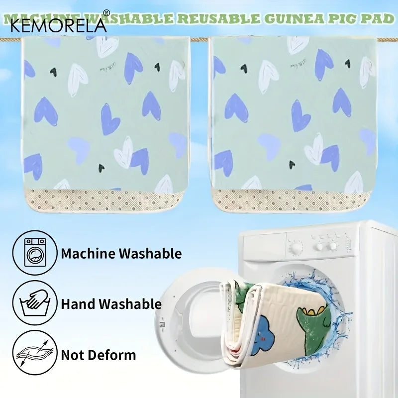 Washable Guinea Pig & Hamster Cage Mat – Non-Slip 31"×47" Small Pet Cage Mat Axl