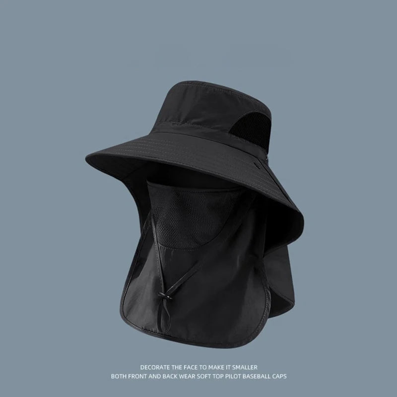 Wide Brim Sun Hat – UV Protection Fishing & Hiking Cap Wide Brim Sun Hat Axl A