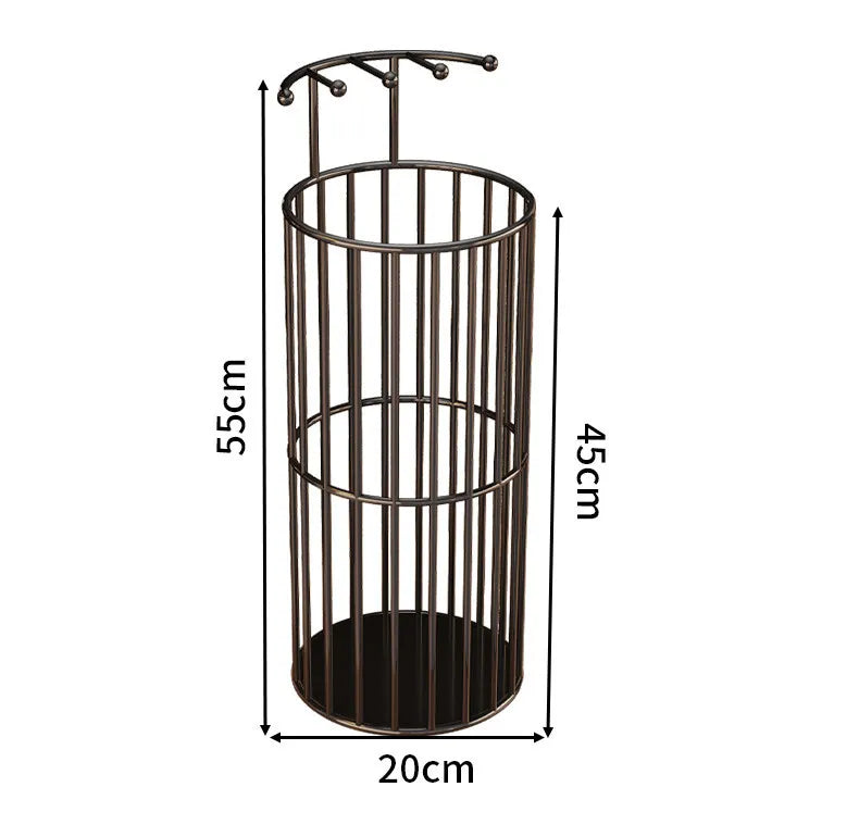 Iron Umbrella Stand – Large Capacity Arc Rack for Entryway Umbrella Stand Axl