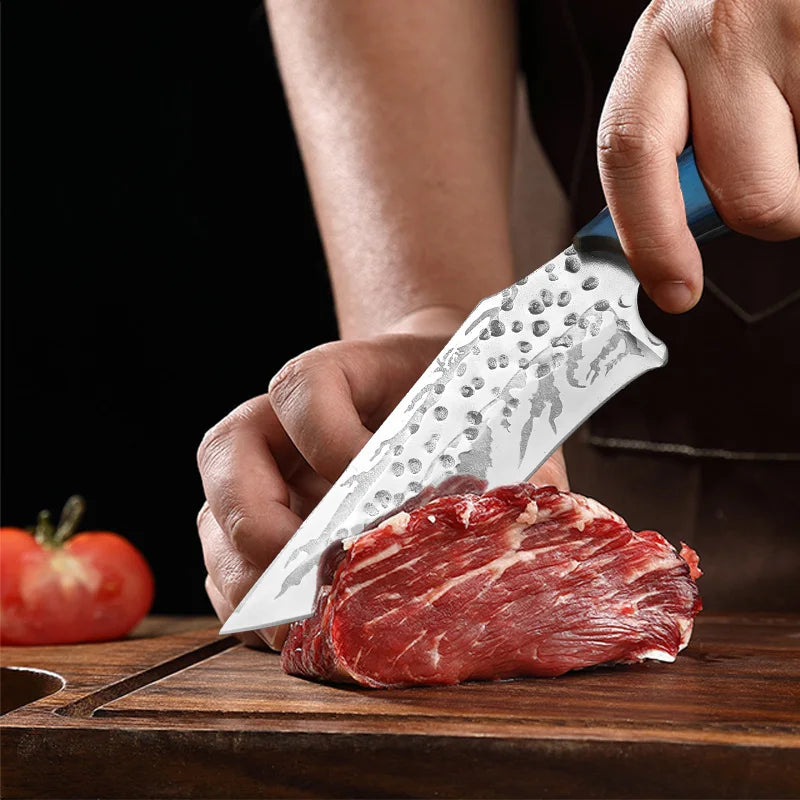 InLeung Hand Forged Stainless Steel Utility Chef Knife Utility Chef Knife Axl
