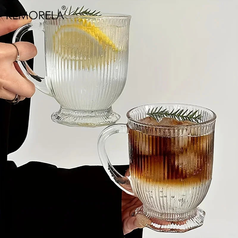KEMORELA Large Capacity Glass Cup – Coffee, Cocktail & Gift Set Cocktail Glass Set Axl