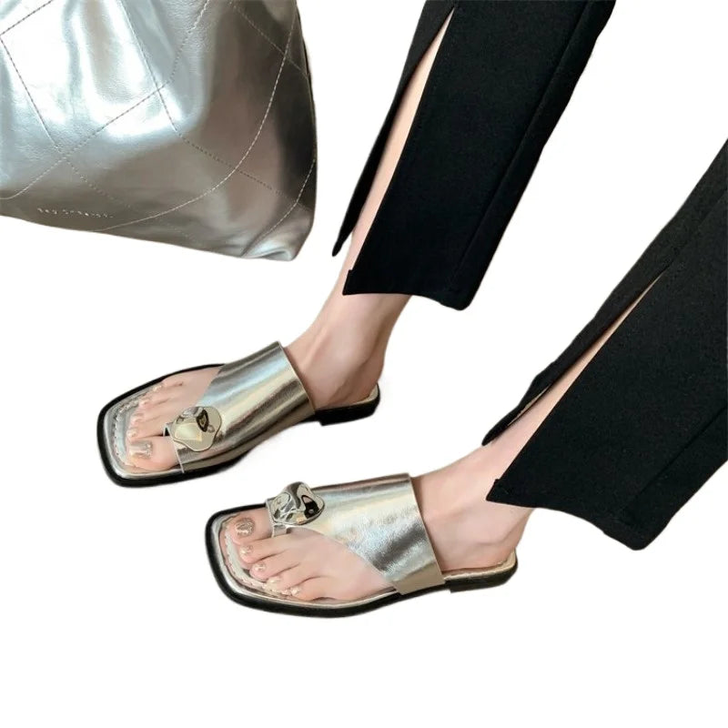 Women's Flat Ring Toe Sandals – Summer Flip Flops EU 33–45 Flat Toe Sandals Axl