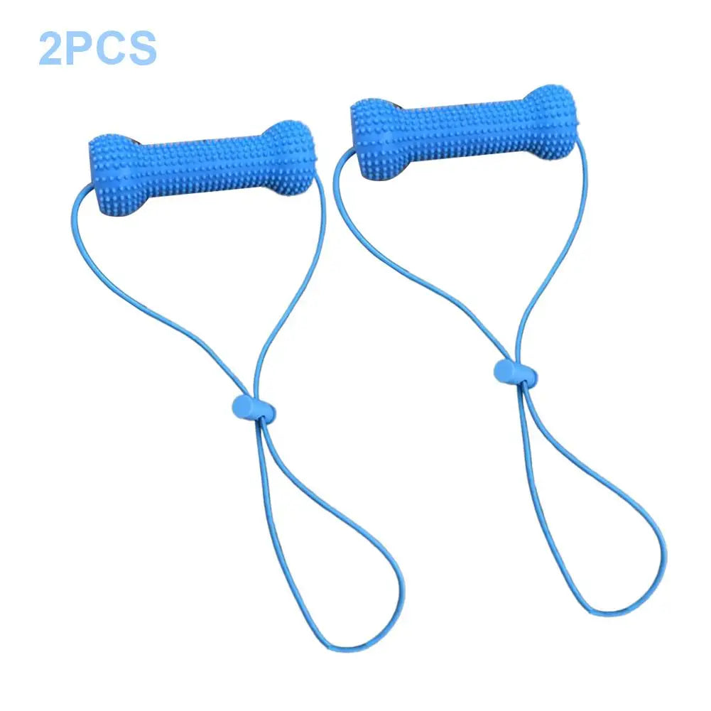 Dog Dental Chew Toy with Rope – TPR Molar Stick for Dogs Dog Chew Toy Axl 2PCS