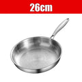 Tri-Ply Stainless Steel Frying Pan Set 10" 11" 12" Skillet Stainless Steel Skillet Axl 26cm