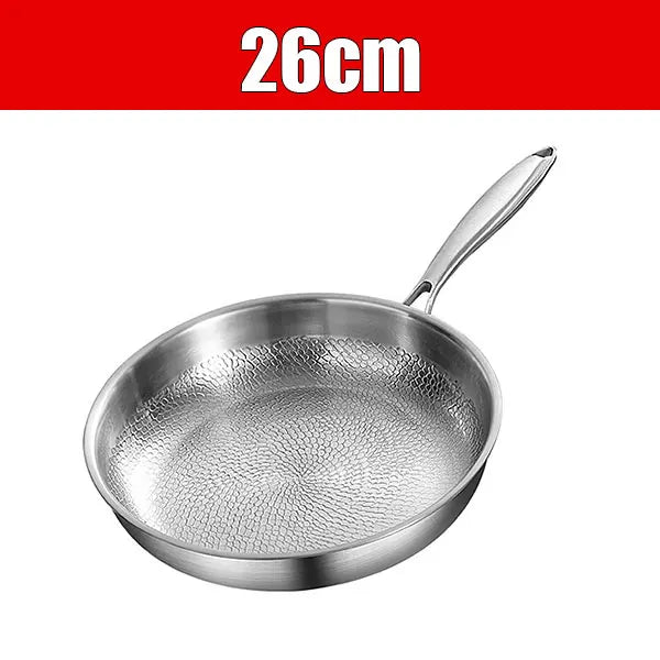 Tri-Ply Stainless Steel Frying Pan Set 10" 11" 12" Skillet Stainless Steel Skillet Axl 26cm