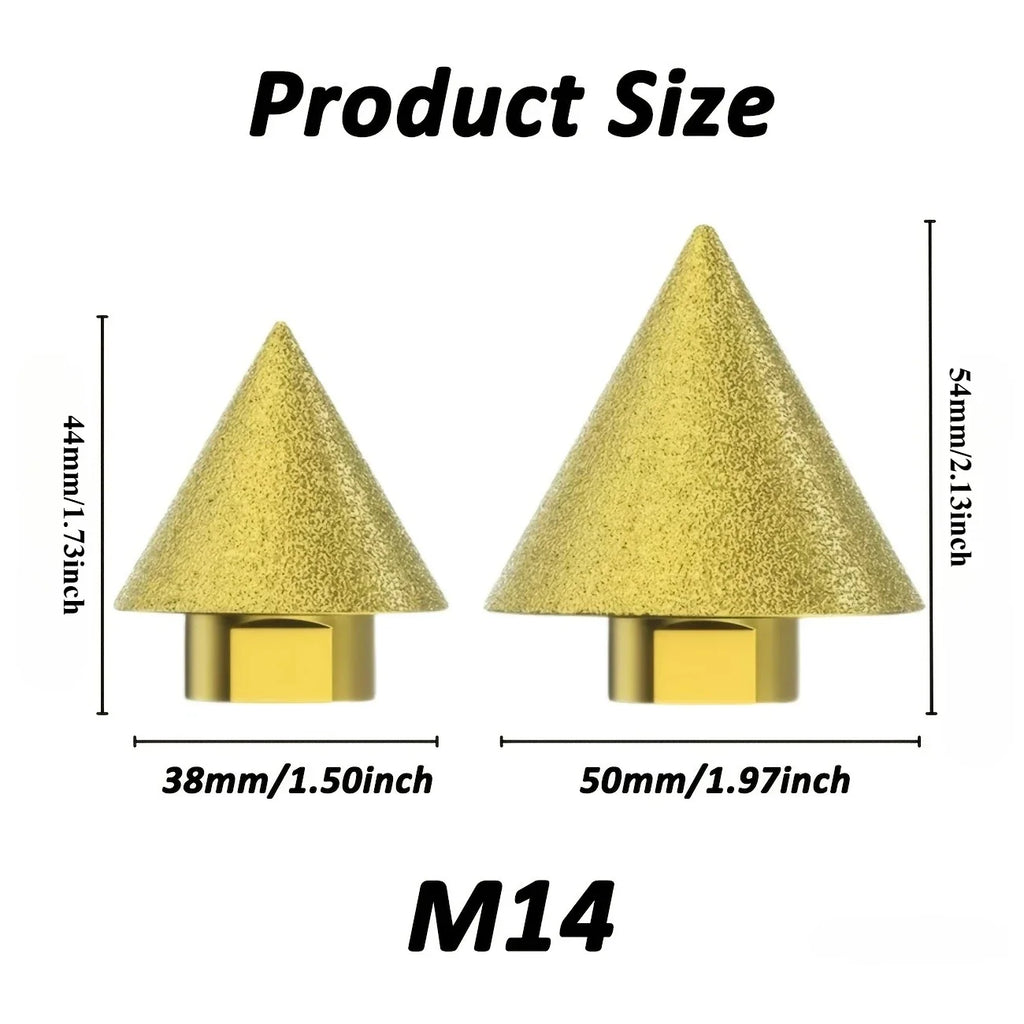 Conical Diamond Drill Bit – Carving & Polishing Wheel for Tile Conical Milling Cutter Axl