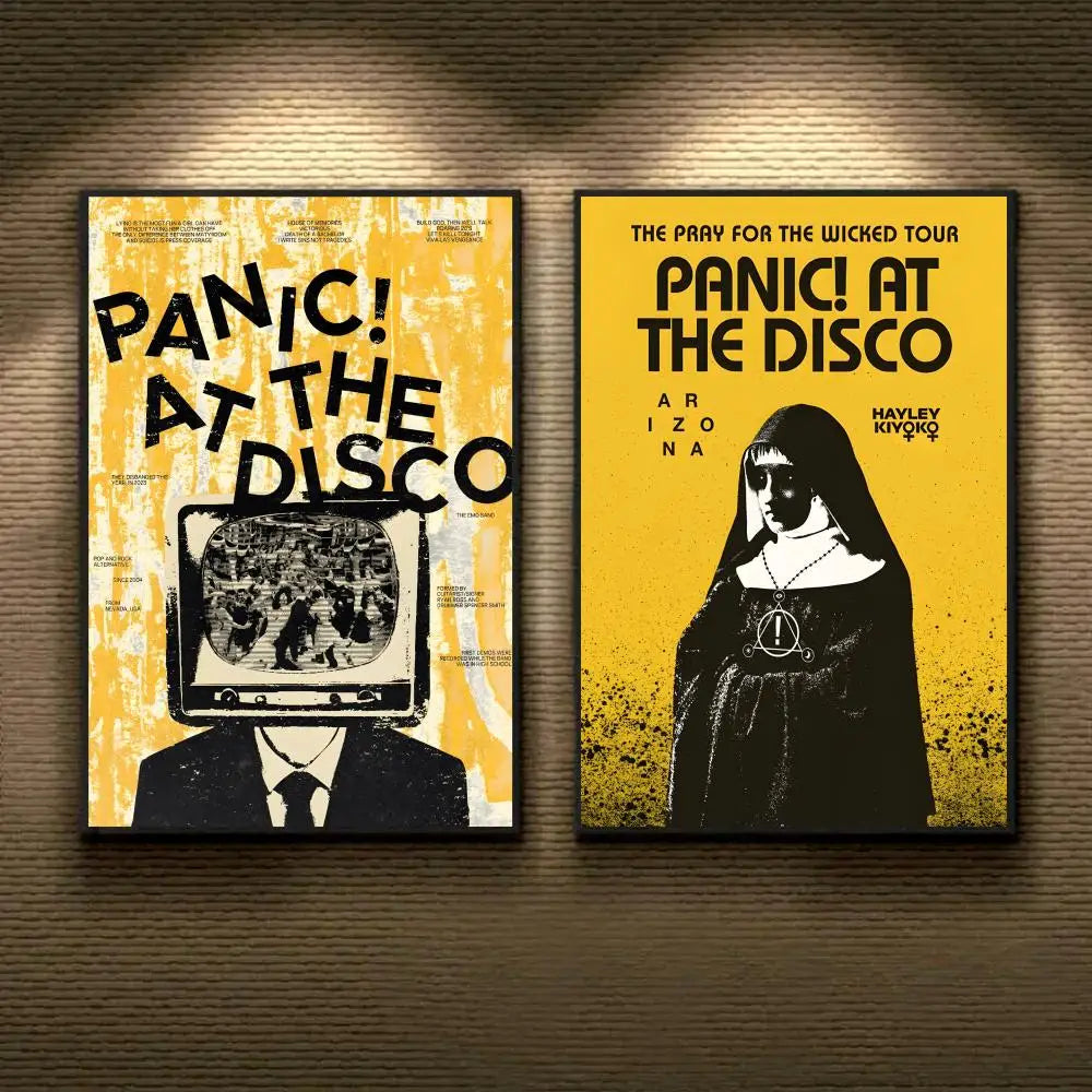 Panic At The Disco Poster Removable Wall Sticker Mural Decal Wall Poster Sticker Axl
