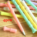 4-Pack Clarinet Shape Candy Color Gel Pens | Fun Student Gift Novelty Gel Pens Axl 4pcs